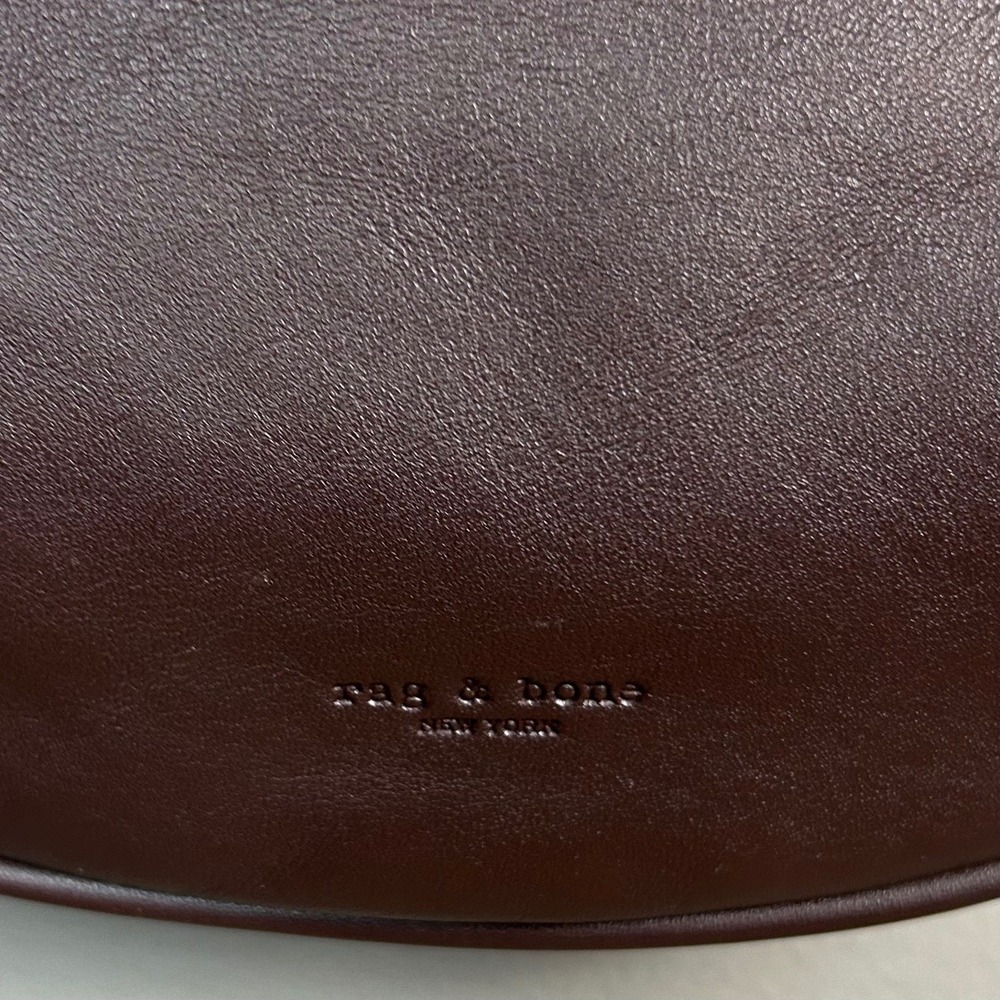 Rag Bone Crossbody Bag Brown Leather Med Spire Minimalist Crescent Clean Girl - Picture 11 of 13